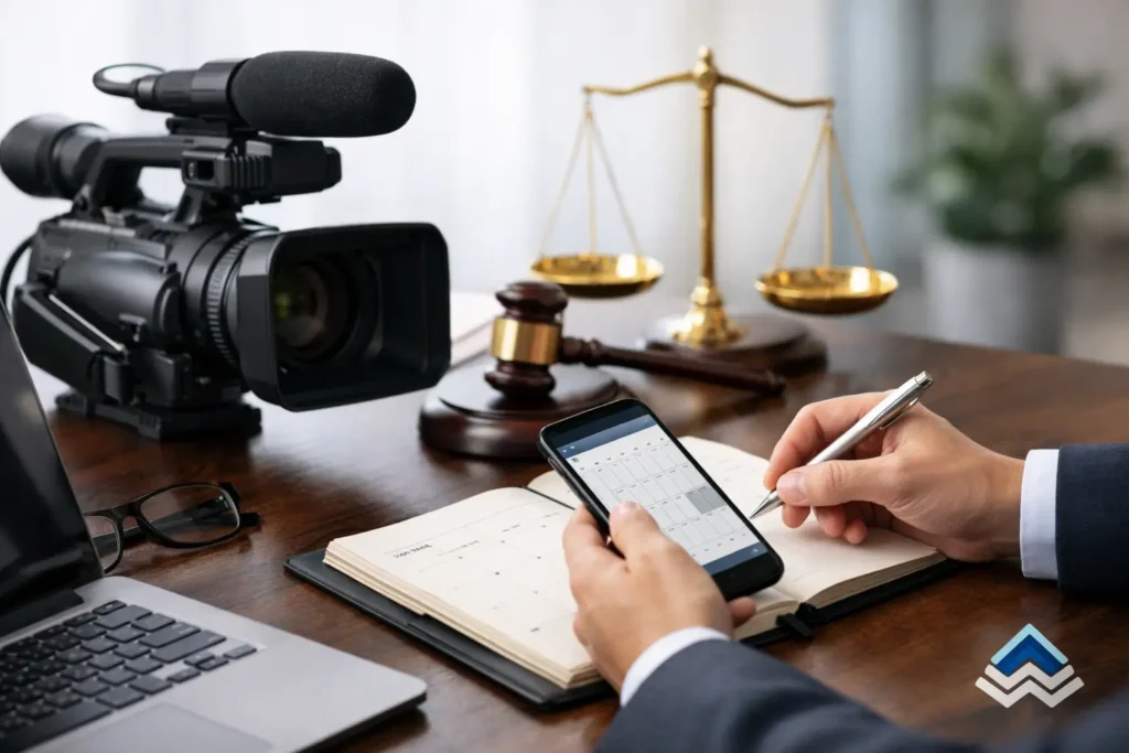 How to Schedule Legal Videography Without Delays
